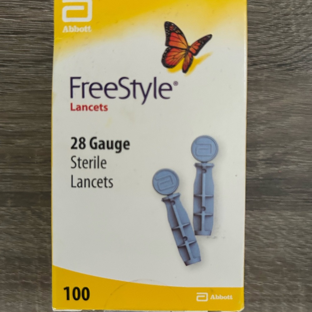Freestyle Lancets with Yellow Packaging
